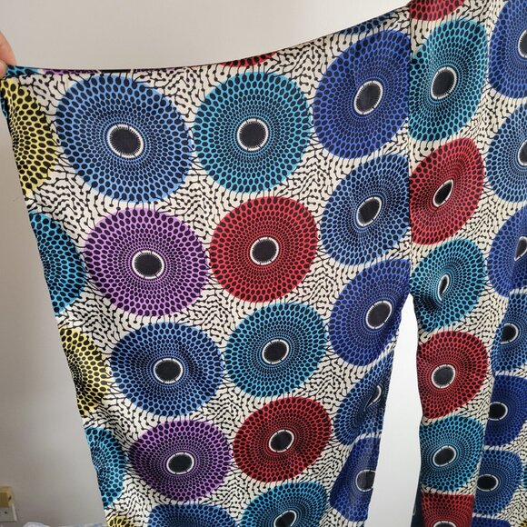 Aya de Cauville African Geometric Print Kimono Maxi Dress (One Size) - Picture 7 of 15